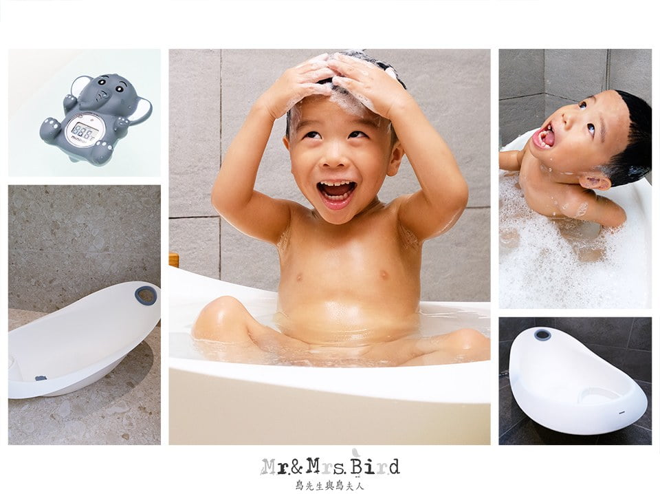 2020 07 28 201134 寶寶洗澎澎。0~5歲可以用的丹麥設計"mininor 寶寶浴缸"+大象水溫計
