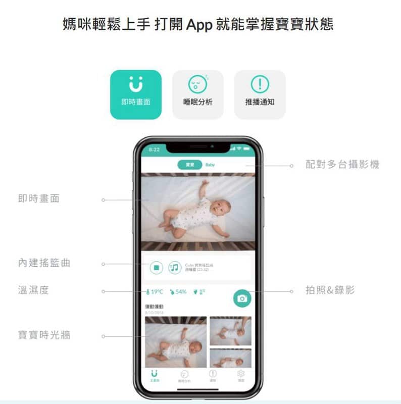 2020 09 29 143718 鳥家給寶寶安全、爸媽放心的睡眠環境。有小孩必備的嬰兒監視器 Cubo Ai Plus 智慧寶寶攝影機