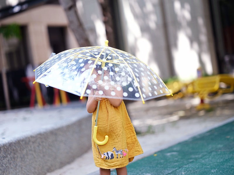 2021 08 24 155554 讓孩子因為想要用『雨傘』而期待下雨的一把傘。Caetla 環保透明傘