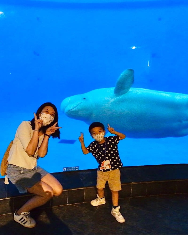 2022 07 20 120806 夜宿屏東海生館。和小白鯨一起睡一晚 feat 迷你解說員-輪輪超喜歡❤️